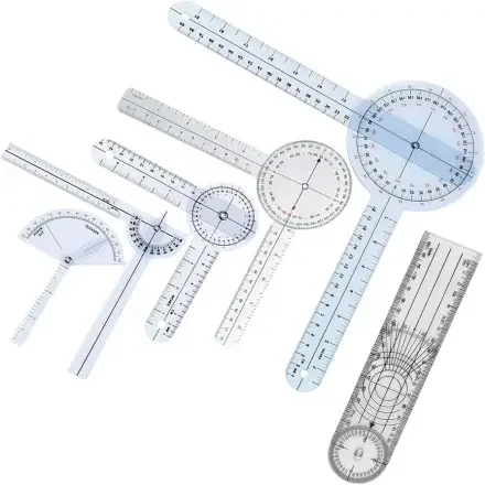 Goniometer Транспортир диапазона движения сустава Угловая медицинская линейка пластиковая Измеритель угла сустава