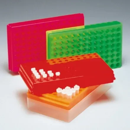 Thermo Fisher Scientific 8780 — Футляр на 10 флипперов с 96 отверстиями, держатель микротрубочек, флуоресцентный зеленый