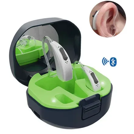 Trend 2024 спортивный OEM Hearing цифровой Bluetooth BTE перезаряжаемый Hearing помощник для глухоты в старости