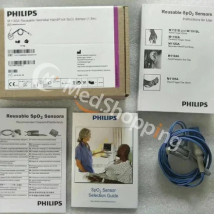 Philips M1193A — Многоразовый неонатальный датчик SpO2 для рук и ног (1. 5M) 989803103241 неонатальный датчик SpO2 для обертывания