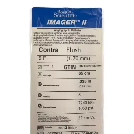 SCIENTIFIC M001314580 — BOSTON BOSTON IMAGER II Angiographic КАТЕТЕР КАЖДЫЙ
