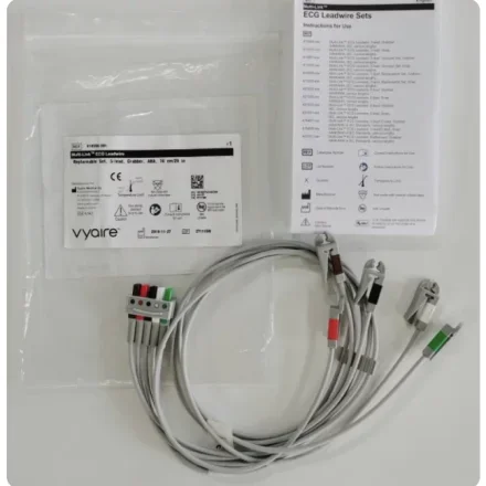 GE Healthcare Adult 5-Lead — Стандартный AHA кабель монитора ЭКГ, 5 отведений для взрослых, съемный кабель CLIP-ON, 74 см