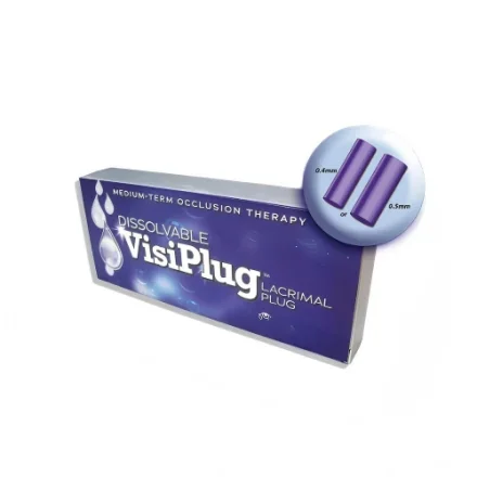 Dissolvable VisiPlug Lacrimal Plug Lacrimal Канюля VisiPlug Среднесрочные стерильные синтетические Lacrimal Заглушки Lacrimal Интубационный набор для среднесрочной окклюзионной терапии…