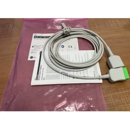 GE Healthcare Adult 3-Lead/5-Lead — Взрослый 3-отведение/5-отведение Универсальный удлинительный кабель для ЭКГ 3. 6M, номер заказа 2017003-001