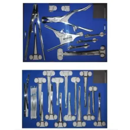 JinzhongSA0084 — Shanghai Thoracic Emergency Instrument набор W-XB Комбинированный набор из 44 предметов. Применимая хирургия: Thoracic Хирургия