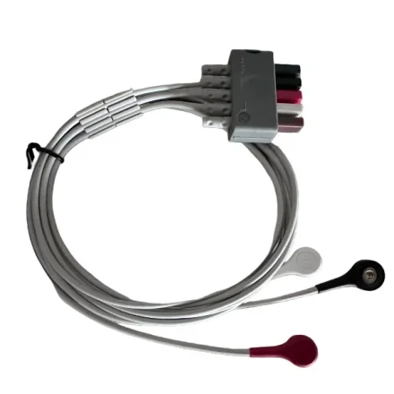 Mindray EA6131B — Кабель ЭКГ 6-Pin 3-канальный интегрированный цельный провод с защелкой AHA Запасные части для ЭКГ