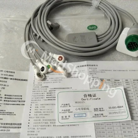 Snap A/Q/S/P/M10/M12 — BLT встроенные 5 отведений AHA Brown V, White RA, красный LL, Black LA, Blue RL серии 15-031-0004 M0202471