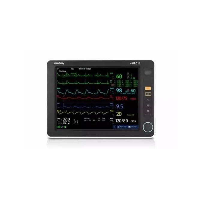 Mindray uMEC12 — Монитор пациента 3/5-отведение ЭКГ, Resp, SpO2, НИАД, 2-ch TEMP
