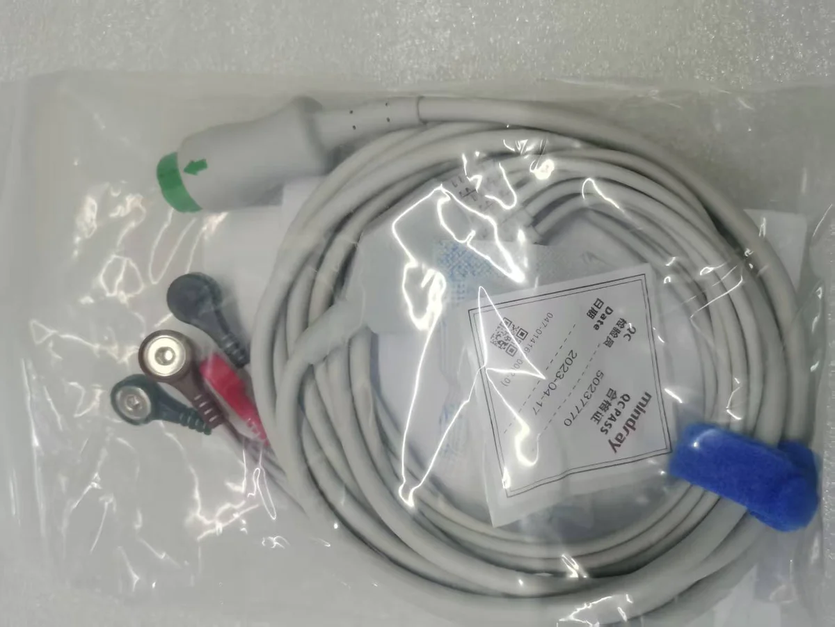 Mindray EA6251B — PN 040-000965-00 12Pin Кабель ЭКГ с 5 отведениями AHA Snap