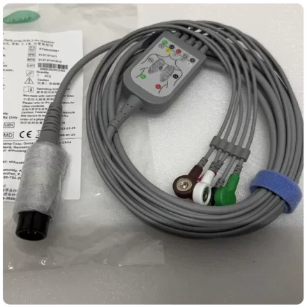 Mindray 6-pin — Со встроенной пряжкой для 5 отведений Кабель отведений ЭКГ стандарта США Кабель отведений ЭКГ