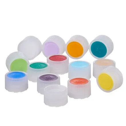 Thermo Fisher Scientific 342830-5116 — Упаковка из 1000 флаконов Nalgene HDPE. Выступающие крышки с цветовой маркировкой для микроупаковочных флаконов: Стерильные, Bulk, Light Синий
