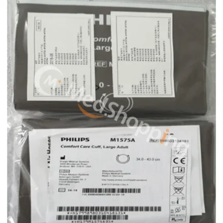 Philips M1575A — Манжета Comfort Care, Large для взрослых 34-43cm 989803104181 Манжета Comfort Care для нескольких пациентов, Large для взрослых M1008B, M1176A, M3000A, M3001A, M3002A, 860335, 862474,…