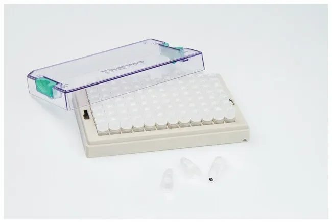 Thermo Fisher Scientific 3748-BR — Ящик с 480 матрицами. 2DBar пробирки для хранения небольшого объема с завинчивающейся крышкой и кодировкой 2D, Barcode Стойка для кодирования пробирок