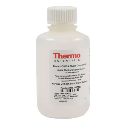 Thermo Fisher Scientific 57562 — 057562 Каждый Dionex CS12AEluent концентрат катионов метансульфоновой кислоты (20times), 100 мл
