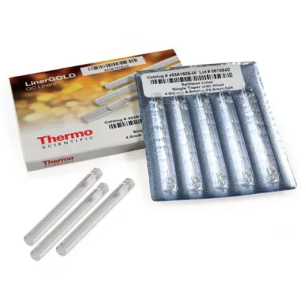 Thermo Fisher Scientific 453A1335-UI — Упаковка из 5 вкладышей LinerGOLDStraight-through; 1mmthe внутренний диаметр (6, 3 x 78, 5 мм); 5Упакованный