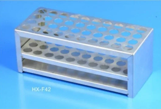 Consumables HX-F42 — Лабораторный Расходные материалы Штатив для пробирок из нержавеющей стали (40well)