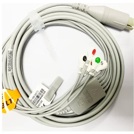 M800 — BAOLAI Монитор ЭКГ 352A M69 6-pin Встроенный защелкивающийся кабель ЭКГ с пятью отведениями