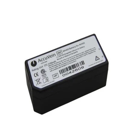 Accuvein AV400 — Ионный аккумулятор Li для осветителя Veins ANAM Ref. ACCUAVBA400 3, 6 В, 3100 мА·ч