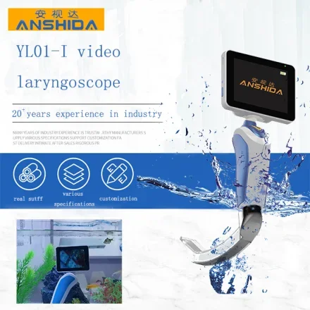 YL01-I — ANSHIDA Перезаряжаемый видеоларингоскоп для взрослых и детей, многоразового использования для осмотра горла