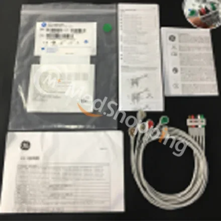 GE Healthcare DASH3000/4000/5000/2500 — НАБОР ПРОВОДОВ ЭКГ, 5 ОТВЕДЕНИЙ, РАЗЪЕМ SNAP, 74 СМ, AHA RL 2106381-001, SOLAR8000/8000M S/5 AM/CAM Б20/30/40/450/650/1800