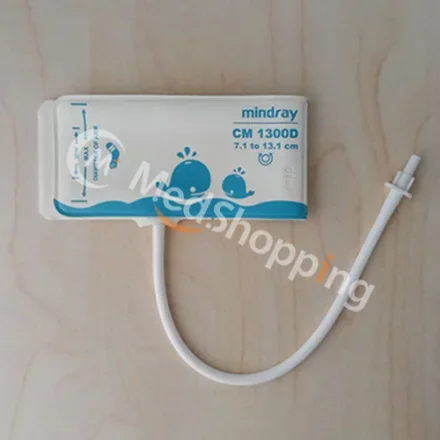 Mindray CM1300D — Монитор пациента CM1300E многоразовый для новорожденных Манжета НИАД для новорожденных 7. 1-13. 1cm CM1300 Безбаллонная манжета НИАД для маленьких детей, многоразовая 7-13 см с разъемом