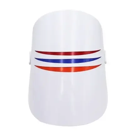 Mask RBMJY-S3 — Красный Светодиодная терапия инфракрасная гибкая мягкая маска силиконовая 3 цвета светодиодная терапия фотонная маска