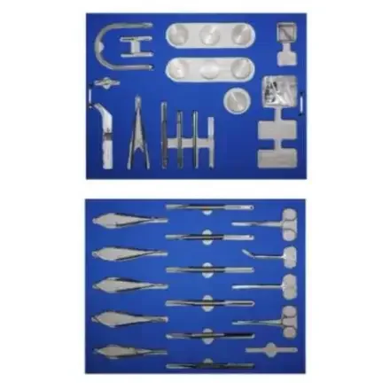 Kit SSW-3X — Shanghai JinzhongSB0221 Microsurgery Instrument Комплект Комбинированный набор из 28 предметов. Применимые операции: реплантация отрубленных пальцев (конечностей), пластическая хирургия;…