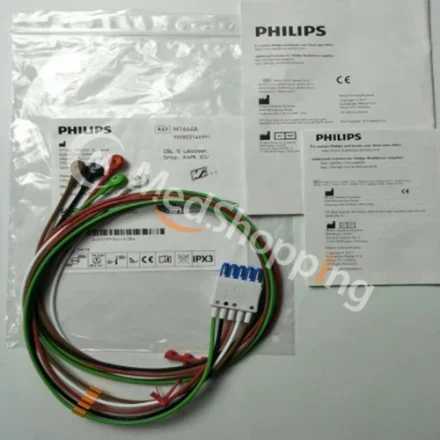 Philips M1644A — Комплект проводов CBL 5, Snap, AAMI, ICU. 989803144991 M1625A Комплект из 5 проводов Snap AAMI ICU M3000A, M3001A, M3002A, M8102A, M8105A, M1001B, M1002B, 863063, 863064, 863065, 863066,…