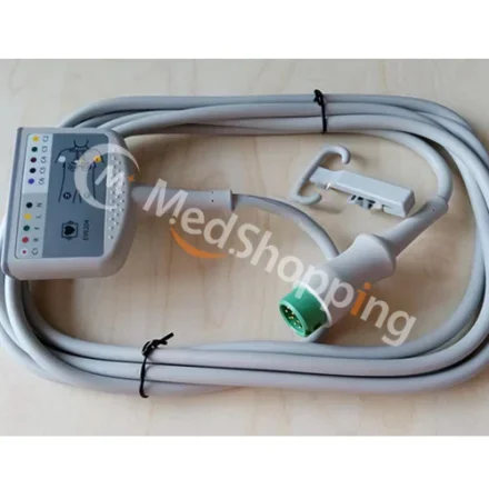 Mindray EV6204 — 12-pin 12-проводной разъемный кабель IEC с защитой от дефибрилляции 0010-30-42722 Магистральный кабель ЭКГ 12-проводной, 12-контактный, с защитой от дефибрилляции, IEC