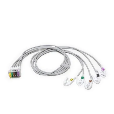 GE Healthcare E8990TB — ECGLeadwireset, 3-leadgrouped, snap, IEC, 74CM/29IN