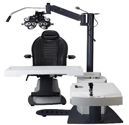 Optometry Комбинированный стол Height Поднимаемый Опускаемый на 90 градусов Открывающийся влево-вправо Передвижной Two Размещение инструментов