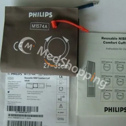 Philips M1574A — Манжета Comfort Care, для взрослых 27-35CM. 989803104171 Манжета для многократного использования Comfort Care, для взрослых M1008B, M1176A, M3000A, M3001A, M3002A, 860335, 862474,…