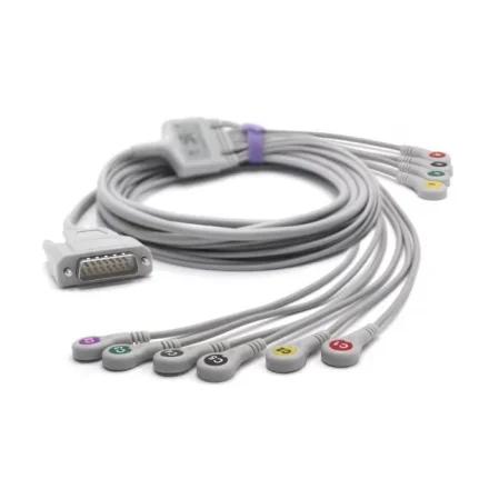 ECG IE300 — Кабель ЭКГ с 10-контактным защелкивающимся разъемом, совместимый с аксессуаром для аппарата ЭКГ Biocare