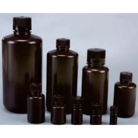 Лабораторный Расходные материалы Бутылки для хранения химикатов 250 мл HDPE Коричневые бутылки для с узким горлышком