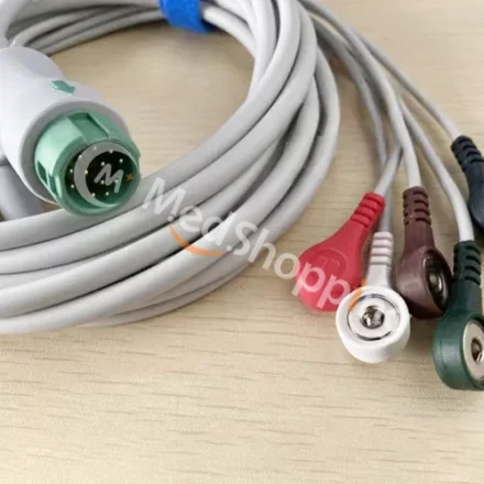 Mindray ipm8 — Ipm10 ipm12 imec8 imec10 imec12 Обзор преимущества T5 T6 T8 Монитор пациента Beneheart D3 D6 EA6251B Провода для ЭКГ 12-контактные встроенные защелкивающиеся провода для 5 отведений