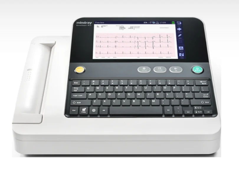 Mindray Beneheart R12 — Портативный TFT ЖК-монитор с сенсорным экраном, 12-канальный электрокардиограф для ЭКГ