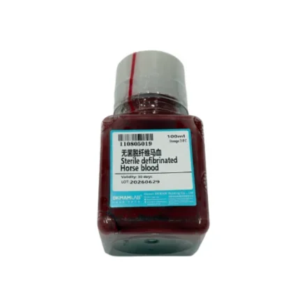 100mL-Bottle — Стерильный Дефибринированная лошадиная кровь для приготовления кровяного агара и бактериальной культуры