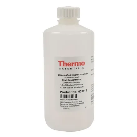 Thermo Fisher Scientific 39513 — 039513 Каждый 1 элюент Dionex AS4AConcentrated; карбонат натрия/концентрат бикарбоната натрия (100times)