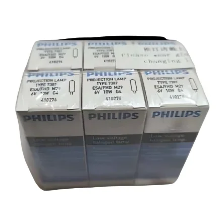 Philips Glass H1 — Лампа Projection 7387 6 В 10 Вт Halogen Лампа из кварцевого стекла Лампа для освещения Медицинские расходные материалы