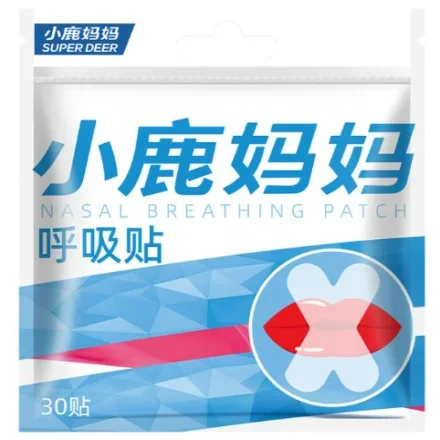 Nasal дыхательные пластыри-полоски Snoring рельефные патчи 30 шт. Anti Snoring лента для рта для сна