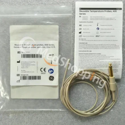 GE Healthcare 400-Series — Многоразовые датчики температуры, 400-серия, General Назначение Датчик, педиатрический, 3m/10ft. M1024251 Многоразовый детский датчик General Назначение Датчик температуры 2107176-032