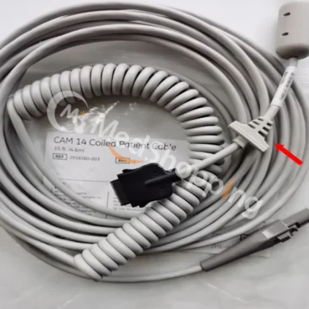 GE Healthcare MAC5000 — Для MAC5500 CAM14 Спиральный пациент кабель. 15 ft, 4. 6m. Хост-кабель 2016560-003, MAC 5000ST, 5, 4 м/18 футов 2104403-003