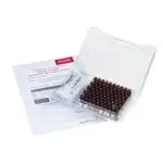 Thermo Fisher Scientific — Упаковка из 100 шт. SureSTART MSCERT 2 mLShort винт из прозрачного стекла SureStopSample бутылки и голубоватый силикагель/прозрачный ПТФЭсепта 9 мм AVCS Комплект винтовых крышек, 3 класса
