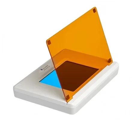 Лабораторный SmartBlue Blue Light Transilluminator безопасен для нуклеиновых кислот и белковых гелей, не повреждает DNA Blue Light Transilluminator с янтарной крышкой
