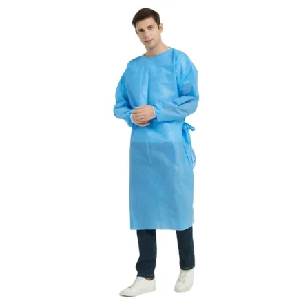Заводские горячие sale больничные стоматологические халаты одноразовые Isolation PP SMS нетканый isolation gown