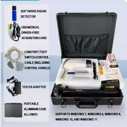 YDJ100C — Sony CCD Colposcope/Визуальный дисплей, опция зеленого света, диагностическое программное обеспечение, подставка и коробка для переноски
