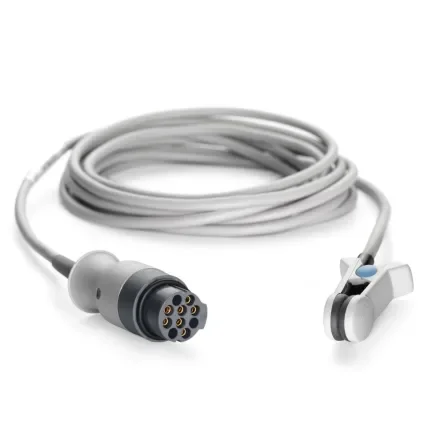 GE Healthcare E8930TB — TruSignalSPO2 встроенный датчик пульса на пальце, разъем Datex (4m)