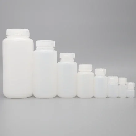 HDPE Пластиковый круглый Wide Рот Chemical Бутылка Бутылка 500 мл 1L лабораторный Жесткие бутылки Гамма-облучение Стерильные