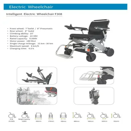 F308 — Intelligent Электрический Wheelchair