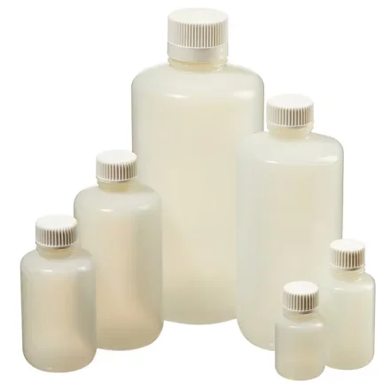 Thermo Fisher Scientific 342089-0008 — Упаковка из 180 бутылок Nalgene с узким горлышком из полиэтилена высокой плотности с крышками: стерильная упаковка из термопластического лотка, 250 мл